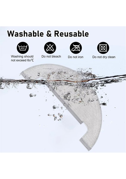Xiaomi Robot Süpürge X10 Için Mop Bezi, Dreame Z10 Pro, D10 Plus, D10S Plus Için Mendil Bezi, Elektrikli Süpürge Yedek Parçası (Yurt Dışından) fırsatları