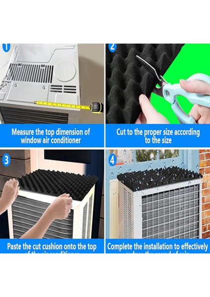 Klima Yağmur Örtüsü Klima Üst Ped Manyetik Yastık Kesilebilir Dış Ünite Koruyucu Gürültü Azaltma Ev Için Klima Matı (Yurt Dışından) fırsatları