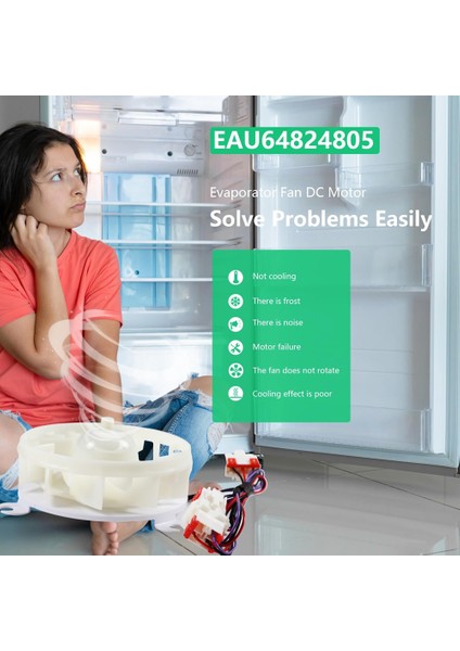 Lg Buzdolabı Evaporatör Fan Motoru Yedek Parçaları DC12V 1A, 4-Pin Için EAU64824805 Z40E12MS1A0-57K06A (Yurt Dışından) fiyatları