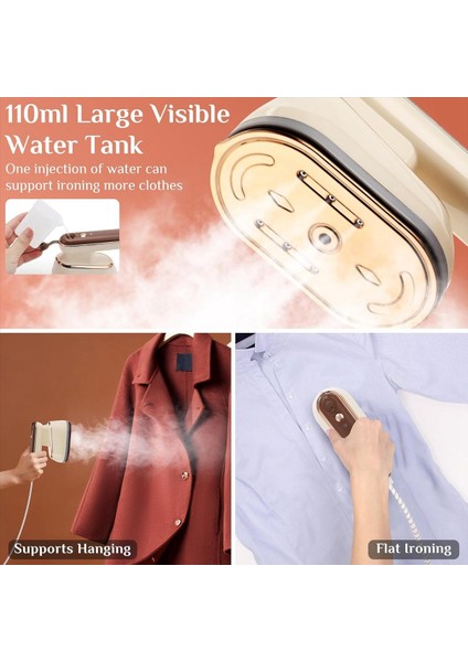 Giysi Için Ütü Desteği Kuru ve Islak Ütü, 800 W Mini Taşınabilir Giysi Buharlı Ütü, Seyahat Abd Tak (Yurt Dışından) fırsatları