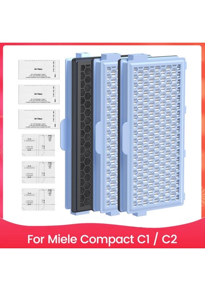 Miele Compact C1 ve C2, Complete C2 ve C3 Elektrikli Süpürgeler, S8340 Motor Koruma Filtreleri ve Egzoz Filtreleri Için Filtreler (Yurt Dışından)
