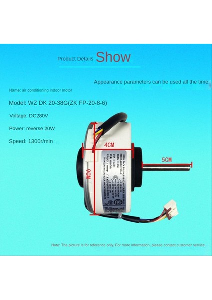 WZDK20-38G Klima Iç Mekan Motoru (Zkfp-20-8-6) 20W Ev Fırçasız Dc Fan Motoru (Yurt Dışından) modelleri