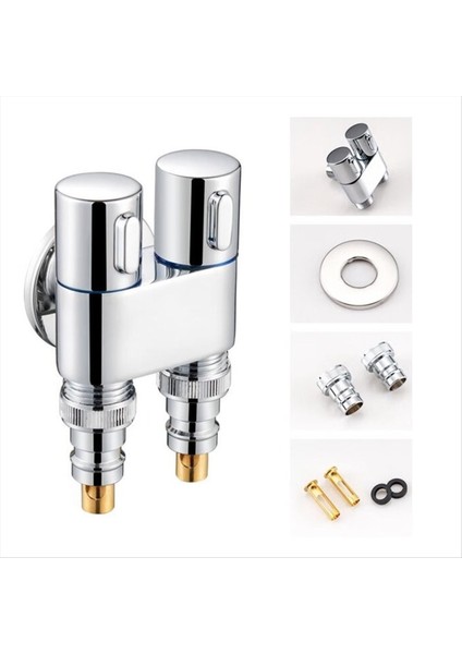 G1/2 Çok Fonksiyonlu Üç Yollu Dolum Açılı Vana Duvara Montaj 1 In 2 Out Su Temizleme Püskürtücü Banyo Aksesuarları-A (Yurt Dışından) modelleri