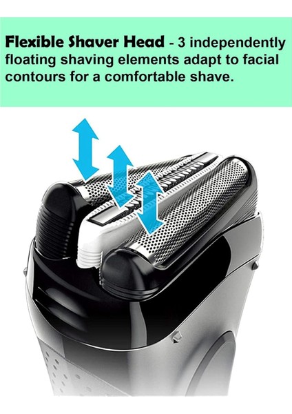 Braun Proskin Elektrikli Tıraş Makinesi Islak ve Kuru Başlık 3040S 310S 340S-4 3000S Folyo ve Kesici Için Seri 3 Yedek Başlık 32B (Yurt Dışından) fırsatları