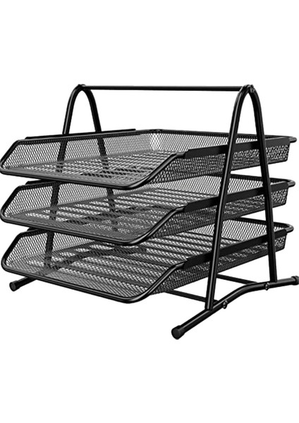 Santkuee Ofis A4 Kağıt Organizatör Masası Depolama Raf Ofis Masaüstü Organizatör Dergi Kitap Tutucu Kırtasiye Belge Tepsisi (Yurt Dışından)