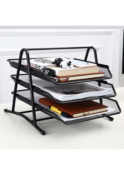 Santkuee Ofis A4 Kağıt Organizatör Masası Depolama Raf Ofis Masaüstü Organizatör Dergi Kitap Tutucu Kırtasiye Belge Tepsisi (Yurt Dışından) fiyatları