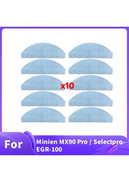 Minien MX90 Pro / Selectpro EGR-100 Elektrikli Süpürge Aksesuarları Temizleyici Parçalarının Değiştirilmesi Için 10 Adet Temizleme Bezi (Yurt Dışından) fiyatları