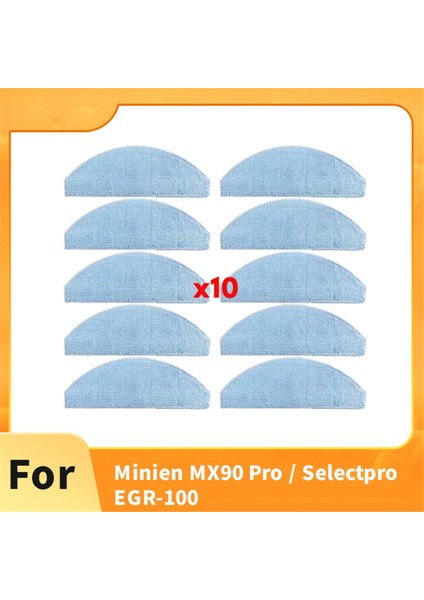 Minien MX90 Pro / Selectpro EGR-100 Elektrikli Süpürge Aksesuarları Temizleyici Parçalarının Değiştirilmesi Için 10 Adet Temizleme Bezi (Yurt Dışından) modelleri