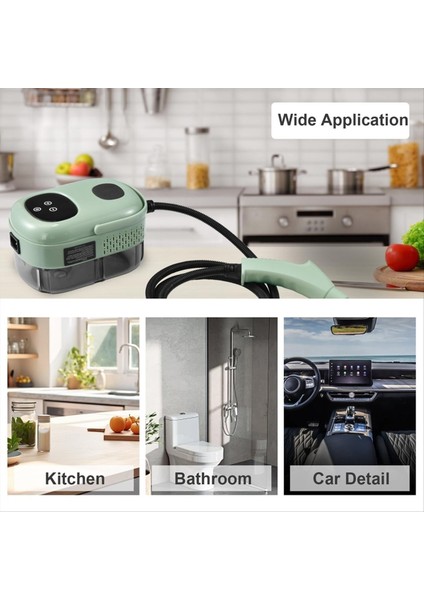 El Buharlı Temizleyici Buharlı Püskürtme Temizleyici 2500W Ev, Mutfak, Banyo Için Yüksek Sıcaklık Vapur Ab Tak B (Yurt Dışından) fiyatları