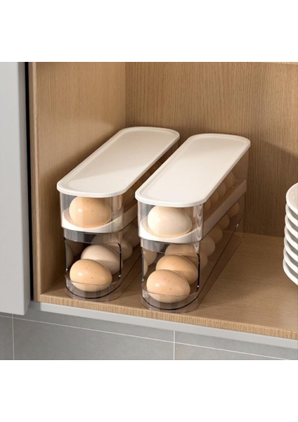 Buzdolabı Için 2 Adet Yumurta Tutucu, Buzdolabı Için Otomatik Yuvarlanan Yumurta Dağıtıcı, Buzdolabı Saklama Kutusu Için Yumurta Kabı (Yurt Dışından) fiyatları