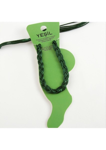 Xmpdby Renkli Örgülü Vinlex Ip Halhal-Yeşil fırsatları