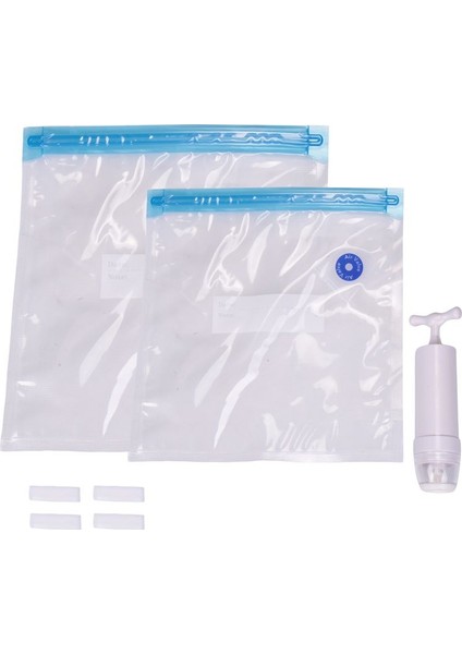 Sous Vide Çanta 15 Paket Yeniden Kullanılabilir Elektrikli Vakumlu Gıda Depolama Tasarrufu Mühürleyen Ocak 1 El Pompası, 2 Boyutu Mühürlü Çanta, 4 Klip (Yurt Dışından)