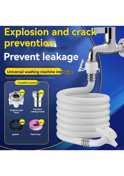 Çamaşır Makinesinin Su Giriş Borusu Musluğa Bağlıdır ve Su Enjeksiyonu Için Evrensel Hortum Uzatılmıştır (Yurt Dışından) fiyatları
