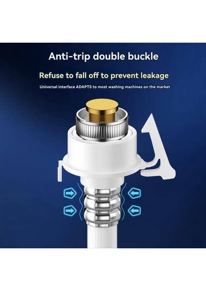Çamaşır Makinesinin Su Giriş Borusu Musluğa Bağlıdır ve Su Enjeksiyonu Için Evrensel Hortum Uzatılmıştır (Yurt Dışından) fırsatları