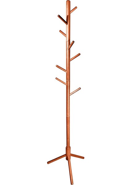 Santkuee Kancalı Ahşap Portmanto, Mont, Giysi, Şapka Için Serbest Ayaklı Portmanto Askı Standı, Yatak Odasında, Kahverengi (Yurt Dışından)