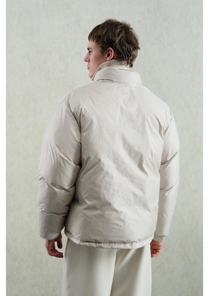 Basıc Şişme Bej Mont modelleri