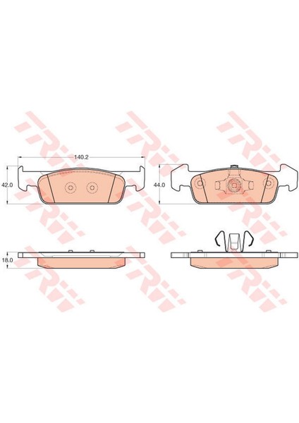 Depomix Fren Balatasi Ön Dacia Sandero Ii 1.2,1.2 Lpg (01/2013-)