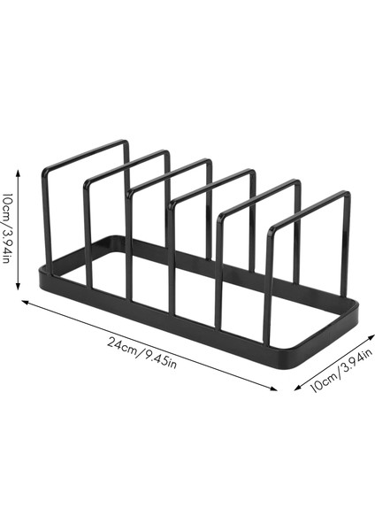 Santkuee Euro Mutfak Organizatörü Tabaklar, Kesme Tahtaları Fırın Malzemeleri Yeniden Kullanılabilir Kaplar ve Kapaklar Tutucu Rafı Siyah (Yurt Dışından) fiyatları