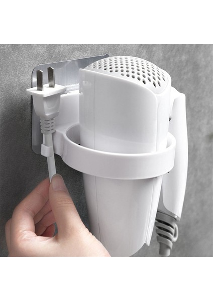 Santkuee Banyo Depolama Duvar Asılı Saç Kurutma Makinesi Braketi Depolama Rafı Beyaz (Yurt Dışından) modelleri