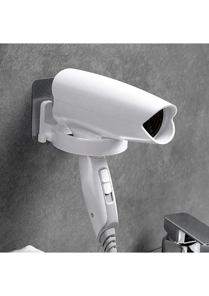 Santkuee Banyo Depolama Duvar Asılı Saç Kurutma Makinesi Braketi Depolama Rafı Beyaz (Yurt Dışından) fırsatları