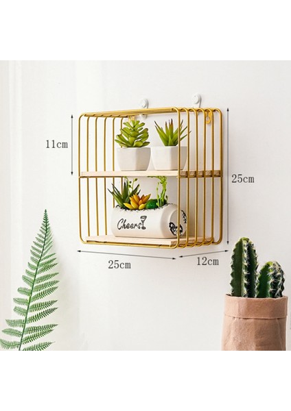 Santkuee En Iyi Ahşap Depolama Rafları Asılı Dekorlar Saklama Kutusu Saksı Ev Depolama Rafı Duvar Ekran Zanaat Rafları (Altın) (Yurt Dışından) modelleri