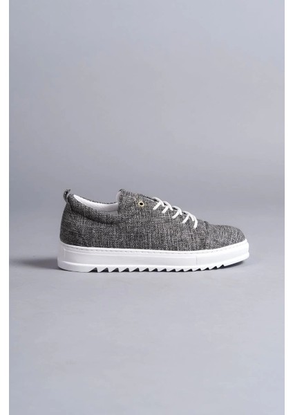 SLW152 Cool Bağcıklı Keten Erkek Günlük Spor Klasik Ayakkabı Kbt - Gri fırsatları