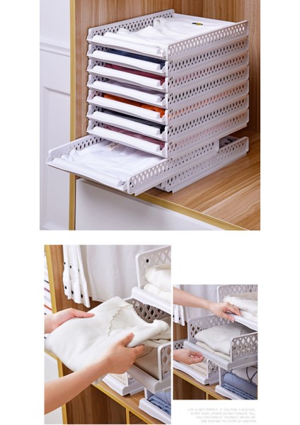 Santkuee Gardırop Depolama Dolabı Organizatör Çekmece Saklama Kutusu Katmanlı Bölmeler Bitirme Raf Yurdu Raf Depolama 1 Adet-A (Yurt Dışından) modelleri