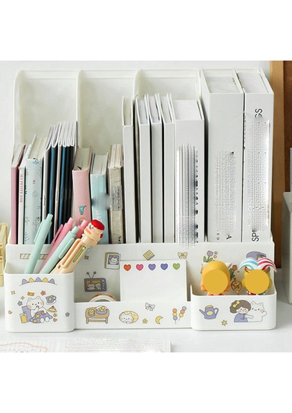 Santkuee Dosya Rafı Çok Katmanlı Ins Dosya Kutusu Masa Rafı Kitap Standı Klasör Klasörü Masaüstü Saklama Kutusu Öğrenci Pembe (Yurt Dışından) modelleri