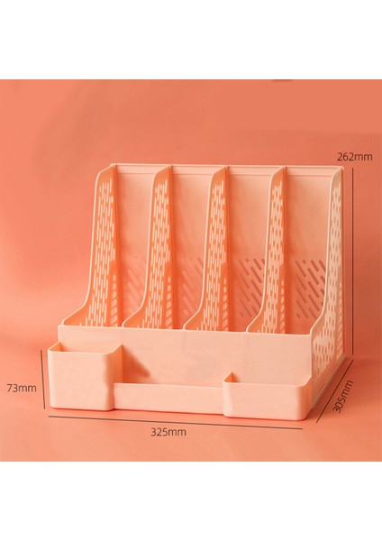 Santkuee Dosya Rafı Çok Katmanlı Ins Dosya Kutusu Masa Rafı Kitap Standı Klasör Klasörü Masaüstü Saklama Kutusu Öğrenci Pembe (Yurt Dışından) fırsatları