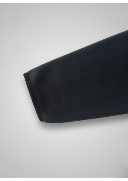 Erkek Polar Fermuarlı Yakalı Sweatshirt Battal Kalıp Geniş Beden