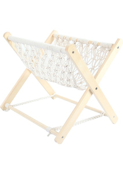 Santkuee Boho Dergilik, Dekoratif Makrome Kitap Dergilik Rafı, Havlu Saklama Sepeti, Rustik Oda Dekorasyonu (Yurt Dışından)