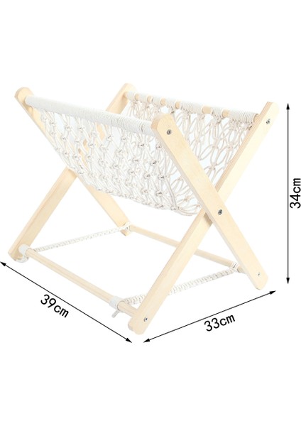 Santkuee Boho Dergilik, Dekoratif Makrome Kitap Dergilik Rafı, Havlu Saklama Sepeti, Rustik Oda Dekorasyonu (Yurt Dışından) fiyatları
