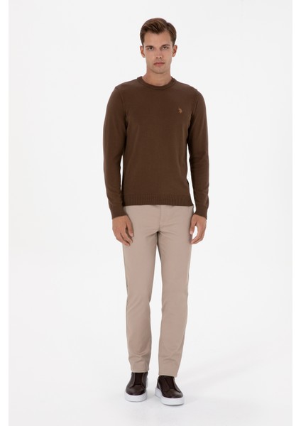 Erkek Koyu Bej Pantolon (Kanvas-Chino) 50308762-VR088