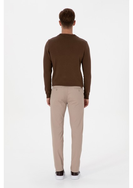 Erkek Koyu Bej Pantolon (Kanvas-Chino) 50308762-VR088 fırsatları