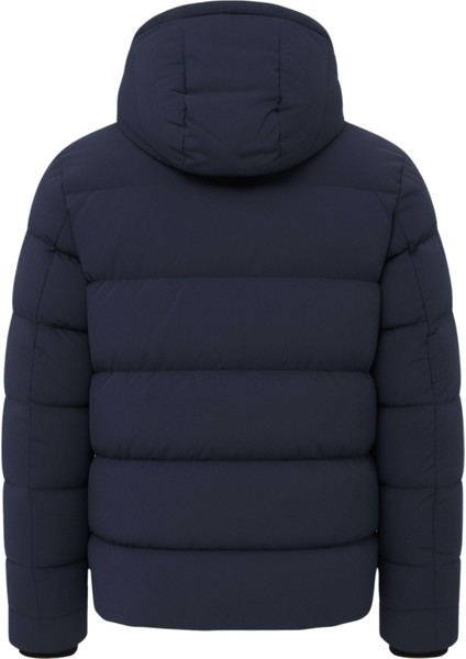 Erkek Lacivert Erkek Outdoor Su Geçirmez Kapüşonlu Kışlık Kaban – Rüzgar ve Yağmura Dayanıklı Mont&kaban fırsatları