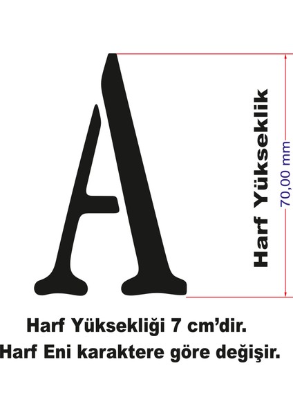 Stencil Harf Boyama Şablonu X038 modelleri