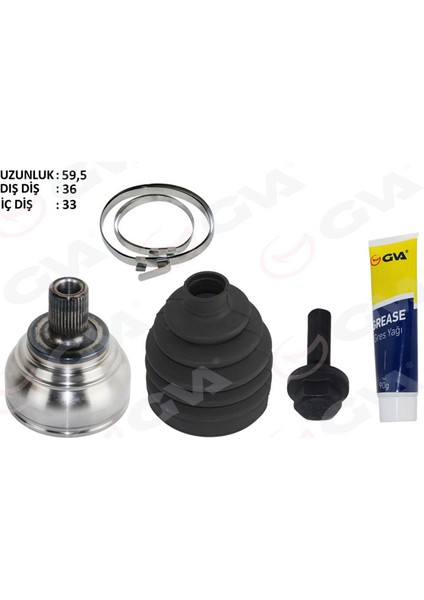 Xmpdby Aks Kafasi Diş Golf7-Jetta-Passat-A3 1.2 Tsi-1.4 Tsi-1.6 Tdi 13- Cyva-Cyvb-Cbza-Cbzb-Cpva-Cpta-Clha-Clhb-Crka-Crkb 1.2 Tsi-1.4 Tsi-1.6 Tdi