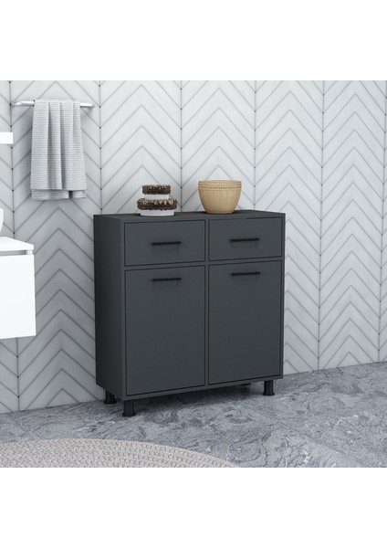 Merva Çamaşır Sepetli Banyo Dolabı fiyatları