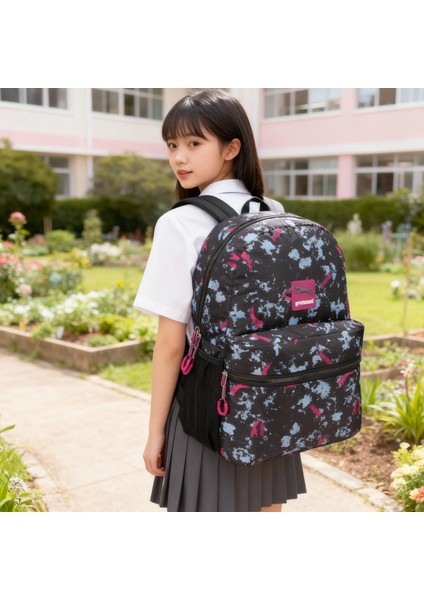 Geniş Hacimli Ekstra Dayanıklı -Su Geçirmez-Okul Çantası-Spor Çantası Çanta Pembe