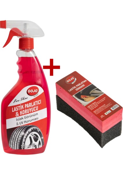 Lastik Parlatıcı & Koruyucu 750 ml + Lastik Parlatma Süngeri