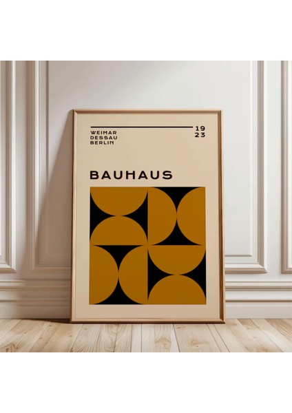 (Çerçevesiz) Bauhaus 3'lü Çerçevesiz Poster Seti, Modern Dekoratif Poster Seti