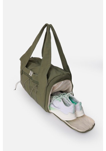 Kadın Spor ve Yoga Çantası – Çok Cepli, Ayakkabı Bölmeli, Lastik Detaylı, Fermuarlı Ön Cep indirimleri