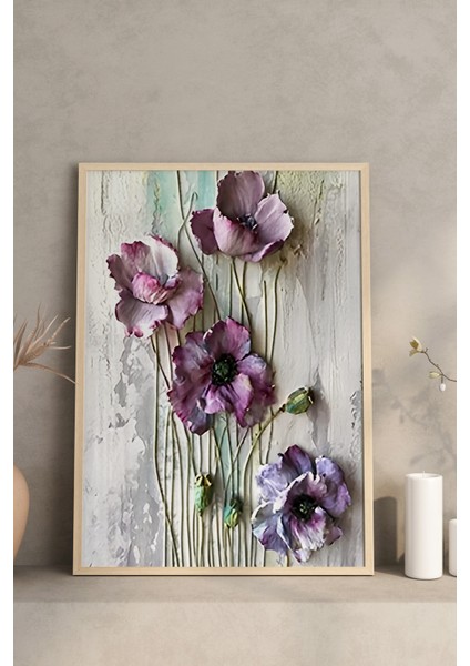 💐 3'lü Çerçeveli Renkli Çiçek Kompozisyonu Tablo Seti –ahşap Çam Çerçeveli, Uv Baskılı🌿 CRV1026 23 x 32 fırsatları