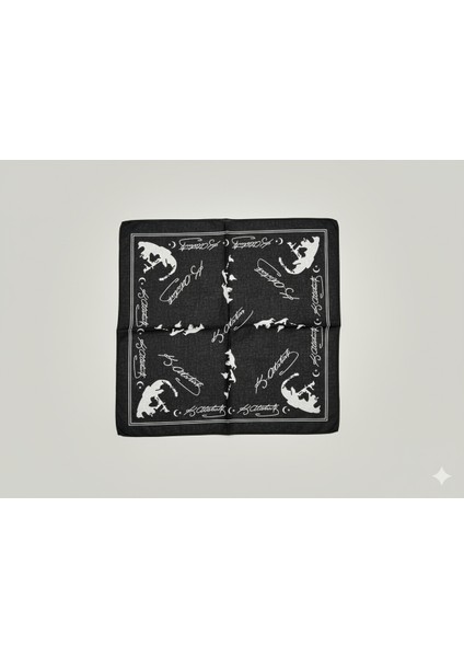 Atatürk Imzalı ve Portre Baskılı Siyah Fular/bandana 10'lu | %100 Pamuk | Unisex | 10 Kasım – 29 Ekim – 19 Mayıs modelleri