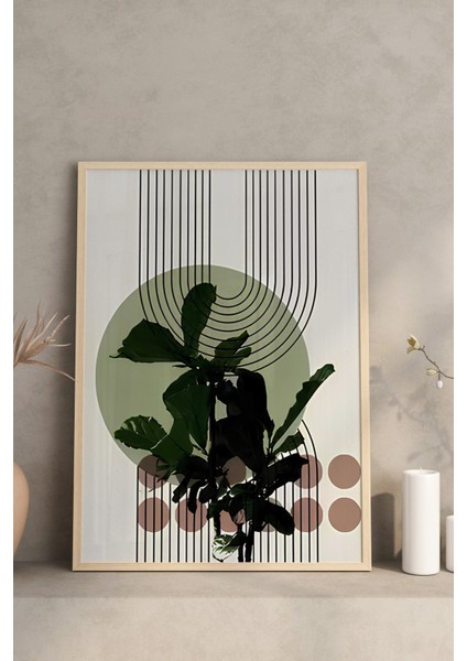 🌿 3’lü Çerçeveli Minimal Yüz ve Yaprak Temalı Tablo Seti – Uv Baskılı, Ahşap Çerçeveli 🌿 CRV1030 23 x 32 modelleri