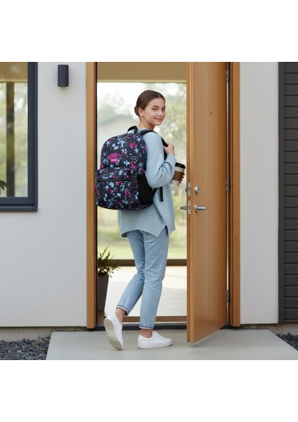 Geniş Hacimli Ekstra Dayanıklı -Su Geçirmez-Okul Çantası-Spor Çantası Çanta Pembe