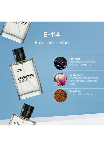 E-114 Frequence Parfume EDP 50 ml Erkek Parfüm fiyatları
