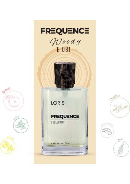 E-81 Frequence Parfume Edp 50 ml Aromatik - Fougere Erkek Parfüm indirimleri