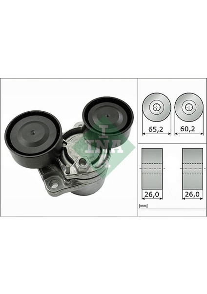 Depomix Alternatör Gergi Rulmani Kütüklü Bmw E90 316D 09-11 318D 07-10 320D 04-11 65.20X26
