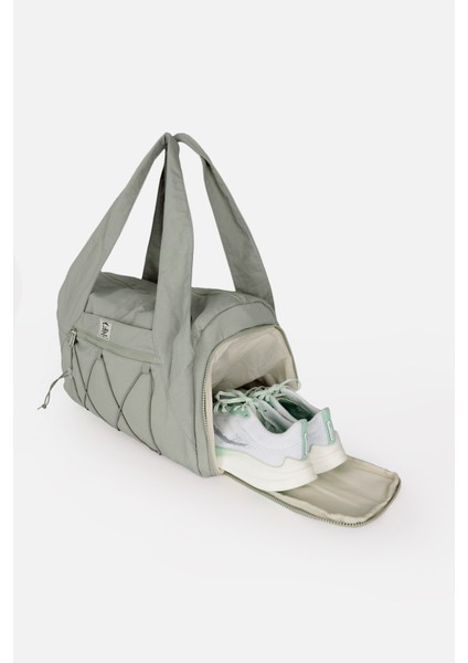 Kadın Spor ve Yoga Çantası – Çok Cepli, Ayakkabı Bölmeli, Lastik Detaylı, Fermuarlı Ön Cep fırsatları